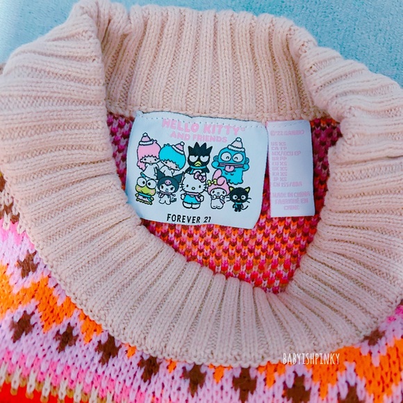 Hello Kitty Fair Isle Ugly Sweater - Picture 4 of 7